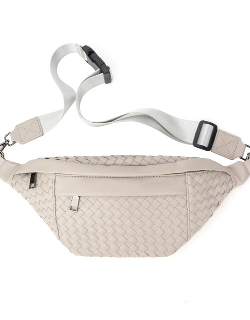 Load image into Gallery viewer, The Riley | Woven Leather Sling Bag by Babs+Birdie
