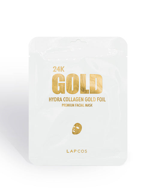Load image into Gallery viewer, 24K Gold Foil Premium Face Mask by LAPCOS
