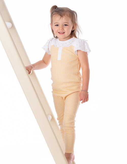 Load image into Gallery viewer, Organic Cotton Overall - Butter Gingham by Little Moy
