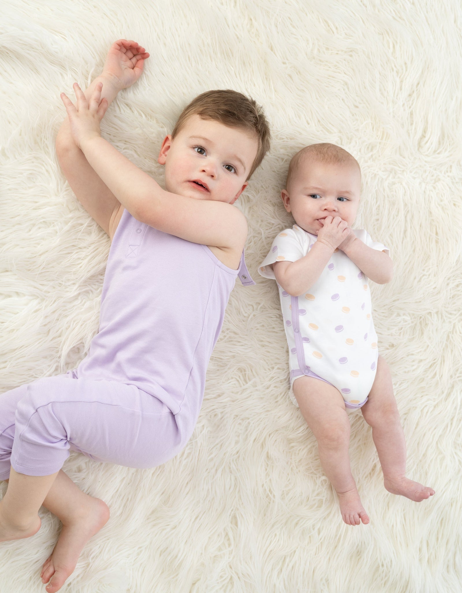 Organic Cotton Pride Kimono Onesie - Macarons by Little Moy