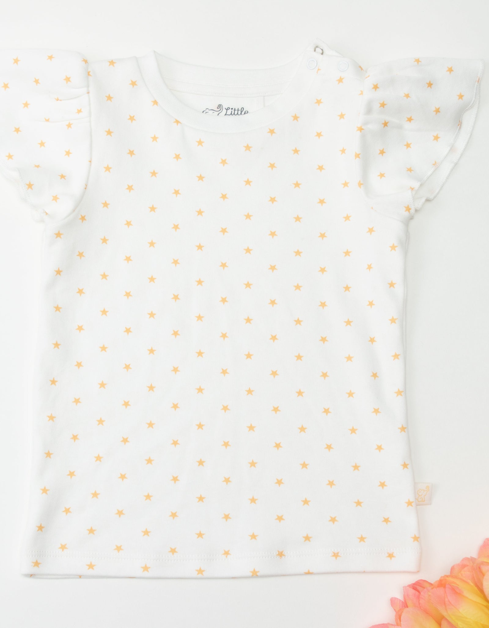 Organic Cotton Ashley Ruffled Tee - Star by Little Moy