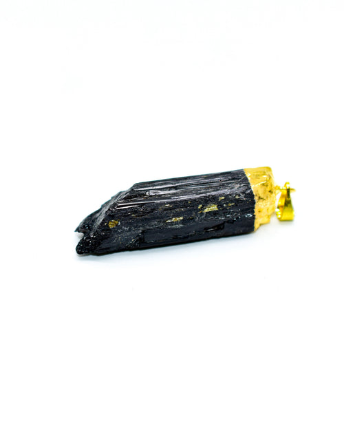 Load image into Gallery viewer, Black Tourmaline Pendant Necklace by Whyte Quartz
