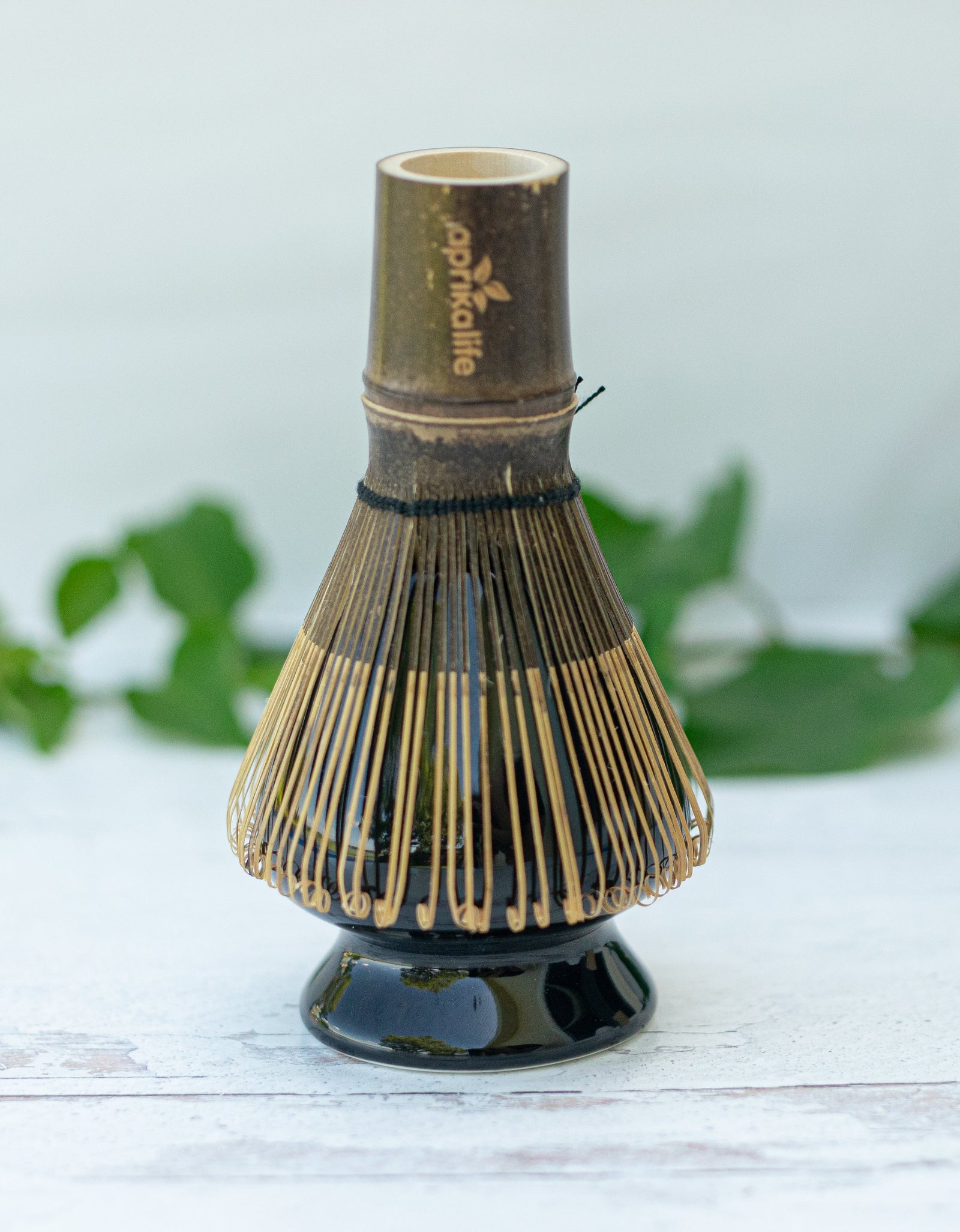 Dark Matcha Bamboo Whisk by Aprika Life