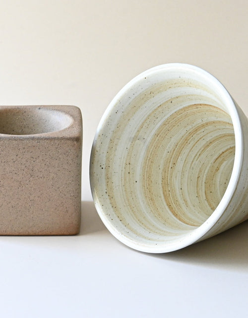 Load image into Gallery viewer, Brown Coffee Mug with Base - 6.8 oz/200ml by Aprika Life
