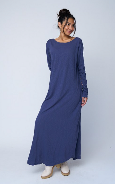 Load image into Gallery viewer, Be Clever Duo Dress - Inky Blue by And For Good
