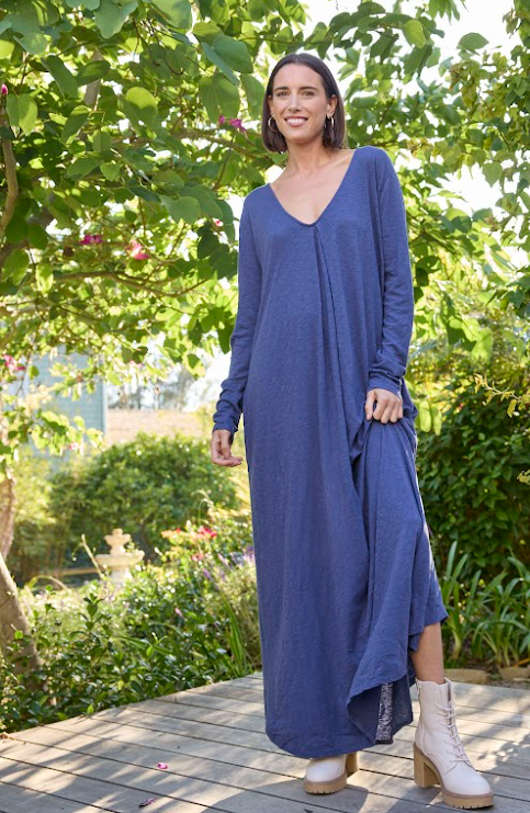 Be Clever Duo Dress - Inky Blue by And For Good