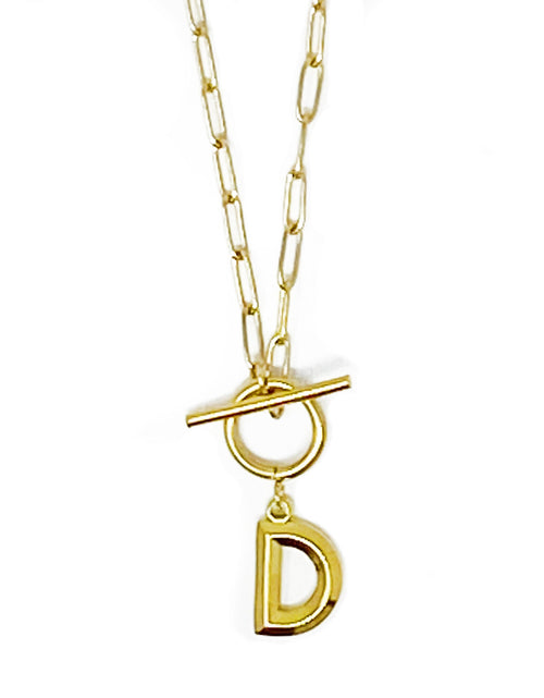 Load image into Gallery viewer, Modern Classic Initial Necklace by Ellisonyoung.com
