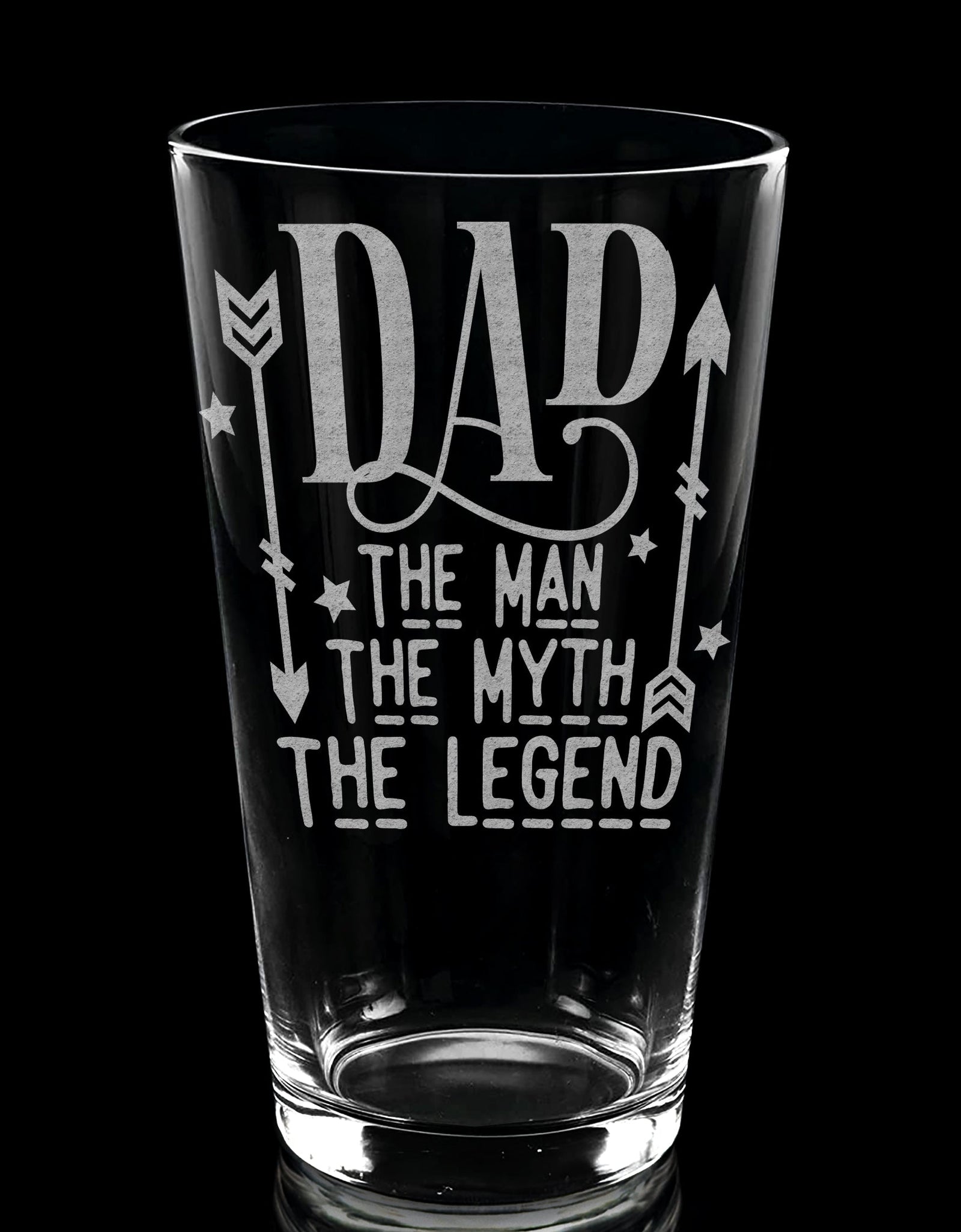 FATHERS & DADS Pint Glasses by LumEngrave