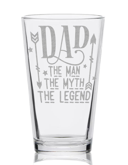 Load image into Gallery viewer, FATHERS &amp; DADS Pint Glasses by LumEngrave

