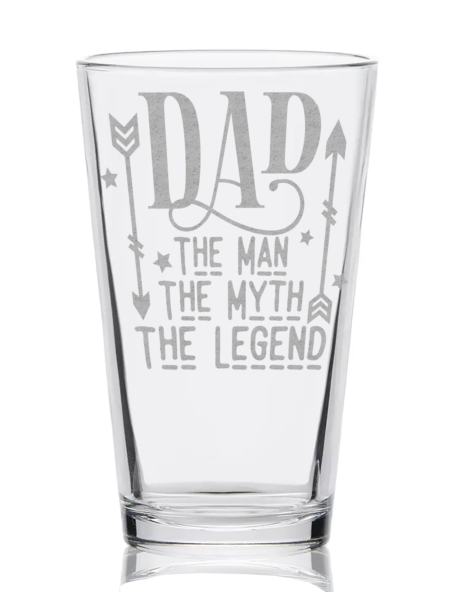 FATHERS & DADS Pint Glasses by LumEngrave