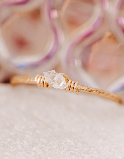 Load image into Gallery viewer, Dainty Crystal Ring by Salt and Sparkle
