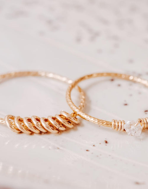 Load image into Gallery viewer, Dainty Crystal Ring by Salt and Sparkle
