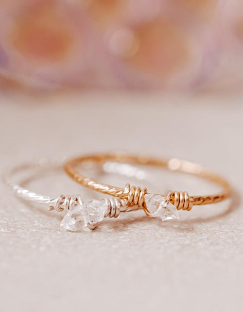 Load image into Gallery viewer, Dainty Crystal Ring by Salt and Sparkle
