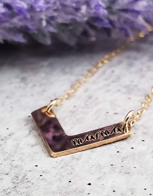 Load image into Gallery viewer, Dandelion Chevron Necklace by Salt and Sparkle
