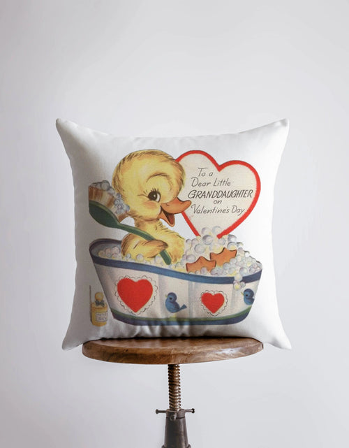 Load image into Gallery viewer, Dear Granddaughter on Valentines | Pillow Cover | Valentine card motifs | Throw Pillow | Valentines Day Gift for Her | Valentine Decor by UniikPillows
