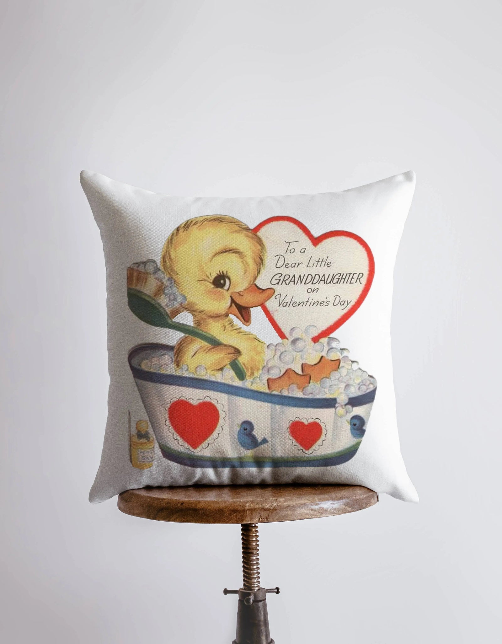 Dear Granddaughter on Valentines | Pillow Cover | Valentine card motifs | Throw Pillow | Valentines Day Gift for Her | Valentine Decor by UniikPillows