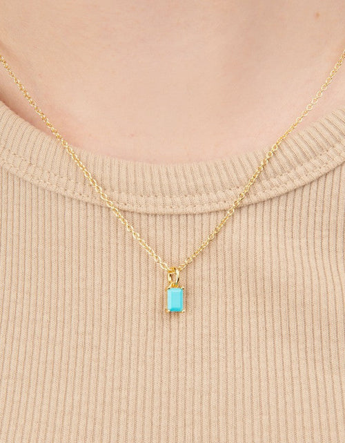 Load image into Gallery viewer, Birthstone Turquoise Necklace - December by Little Sky Stone
