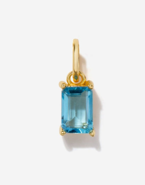 Load image into Gallery viewer, Blue Topaz Necklace Charm by Little Sky Stone
