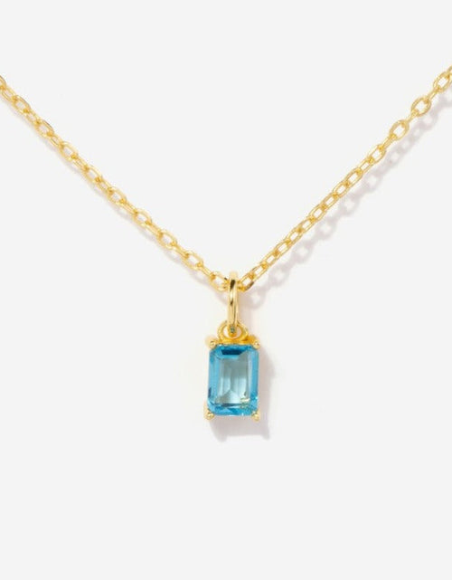 Load image into Gallery viewer, Birthstone Topaz Necklace - December by Little Sky Stone
