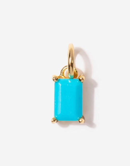 Load image into Gallery viewer, Turquoise Necklace Charm by Little Sky Stone
