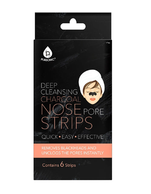 Load image into Gallery viewer, 6 pack Deep Cleansing Charcoal Nose Pore Strip by Pursonic
