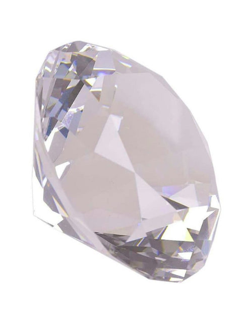 Load image into Gallery viewer, Diamond Bauble Paperweight | Cut Glass | 2.4" Diameter by The Bullish Store
