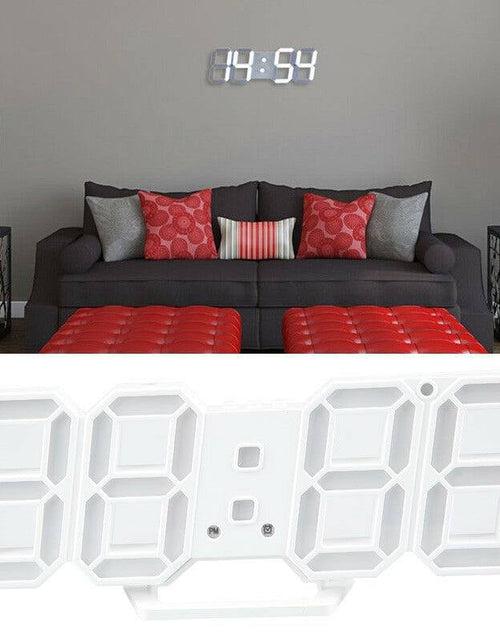 Load image into Gallery viewer, Digital 3D LED Wall/Desk Clock Alarm Big Digits Auto Brightness USB _mkpt44 by Js House
