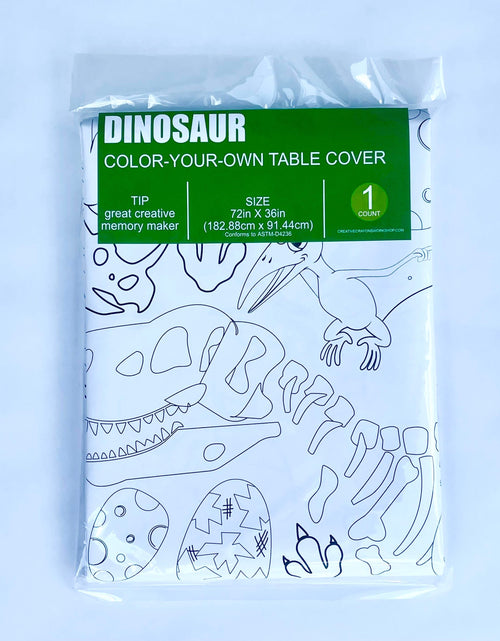 Load image into Gallery viewer, Dinosaur Coloring Tablecloth by Creative Crayons Workshop
