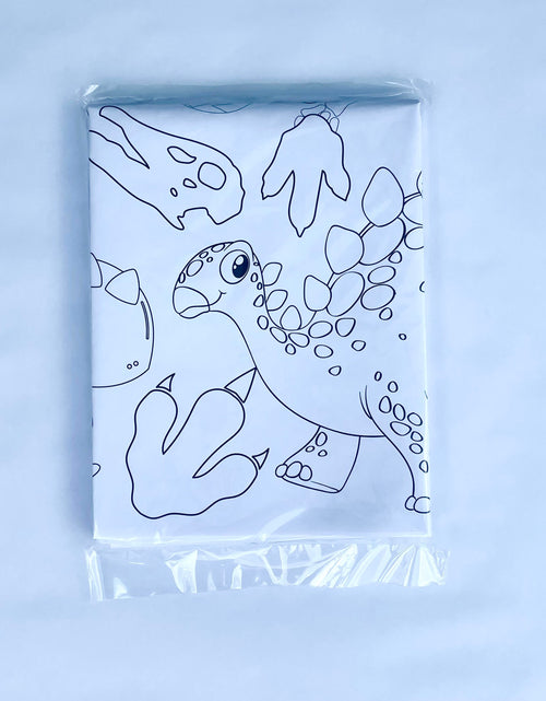 Load image into Gallery viewer, Dinosaur Coloring Tablecloth by Creative Crayons Workshop
