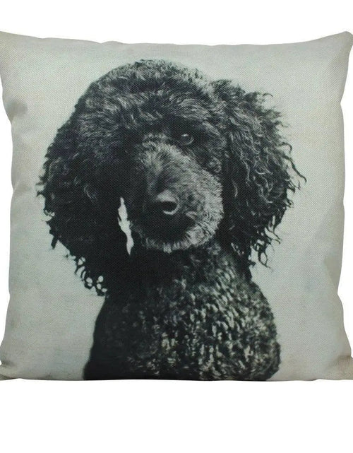 Load image into Gallery viewer, Dog | Black Poodle | Throw Pillow | Dogs | Home Decor | Custom Dog Pillow | Dog Mom | Large Dog |   Dog Mom Gift | Dog Lover Gift by UniikPillows
