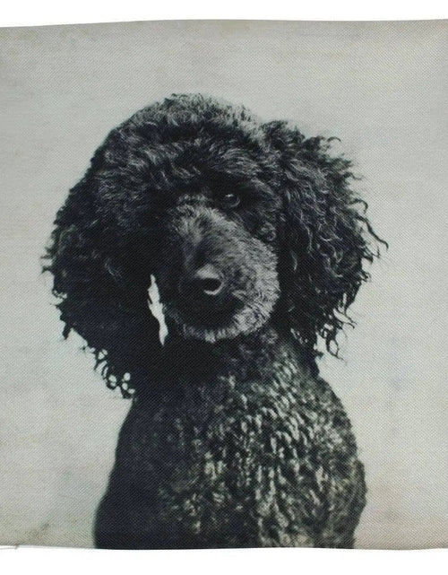 Load image into Gallery viewer, Dog | Black Poodle | Throw Pillow | Dogs | Home Decor | Custom Dog Pillow | Dog Mom | Large Dog |   Dog Mom Gift | Dog Lover Gift by UniikPillows
