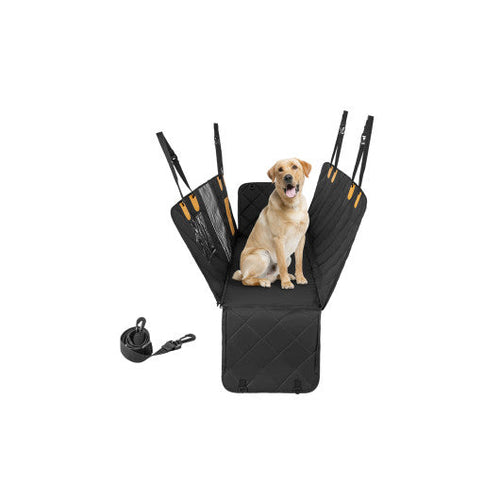 Load image into Gallery viewer, Dog Car Seat Cover Protector for Back Seat with Mesh Windows-Black
