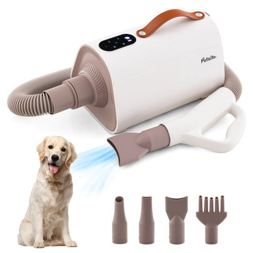 Load image into Gallery viewer, Dog Cat Hair Blower with Negative Ion Function and Adjustable Temperature
