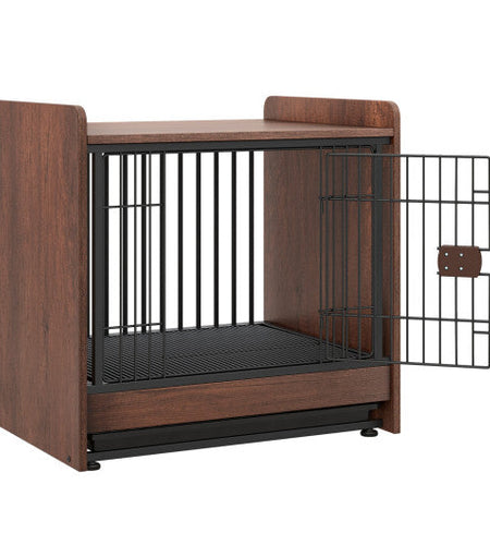 Dog Crate Indoor Dog Cage with Removable Tray and Lockable Door