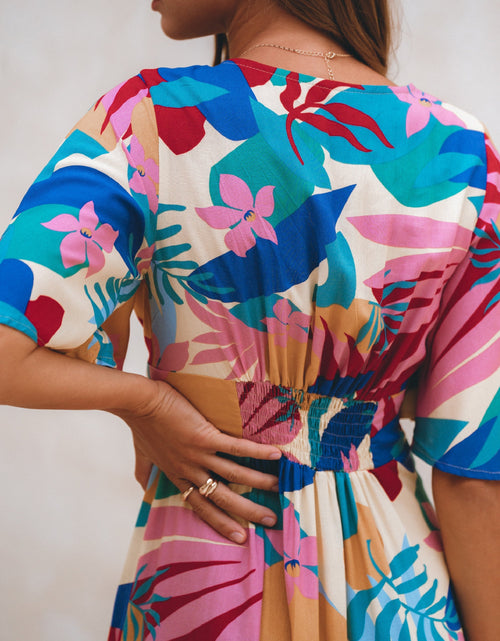 Load image into Gallery viewer, Donna Button Down Midi Dress by ELF
