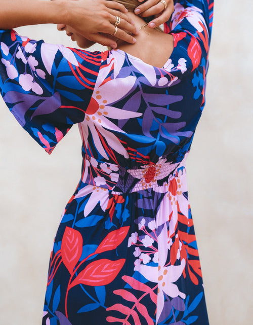 Load image into Gallery viewer, Donna Button Down Midi Dress by ELF
