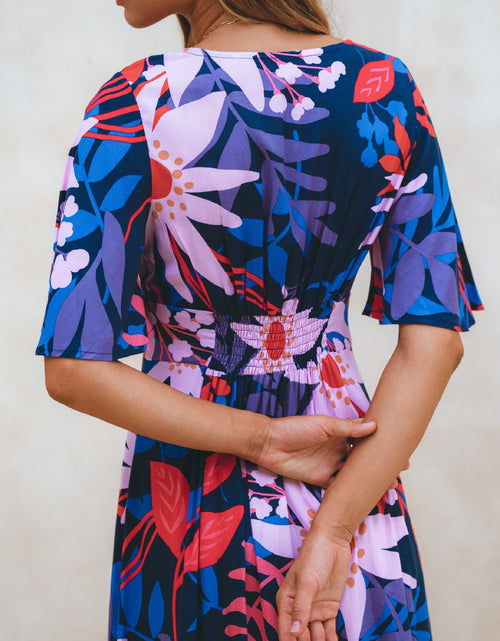 Load image into Gallery viewer, Donna Button Down Midi Dress by ELF
