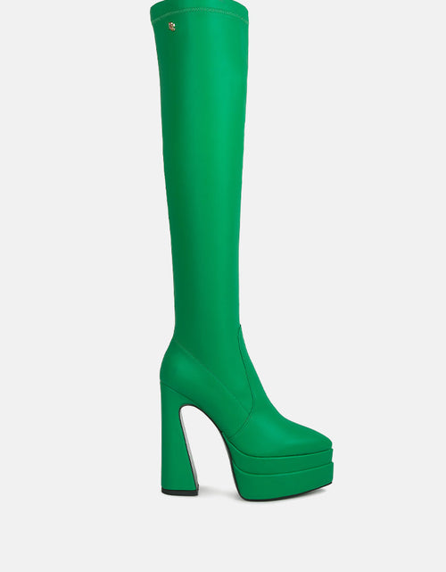 Load image into Gallery viewer, cyber punk high platform long boots by London Rag
