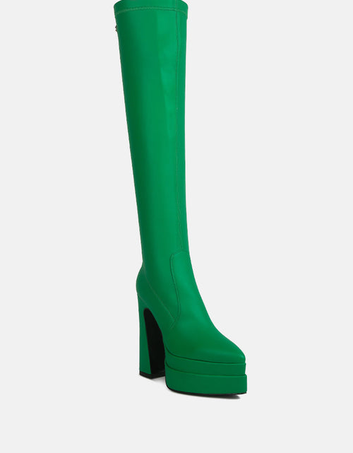 Load image into Gallery viewer, cyber punk high platform long boots by London Rag
