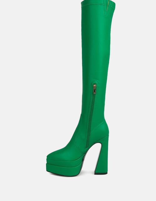 Load image into Gallery viewer, cyber punk high platform long boots by London Rag
