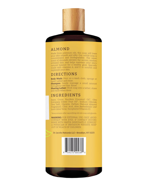 Load image into Gallery viewer, Almond Castile Body Wash by Dr. Jacobs Naturals
