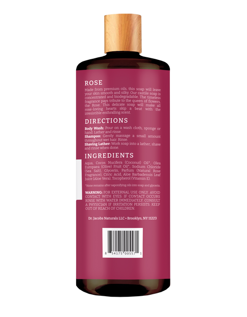 Load image into Gallery viewer, Rose Castile Body Wash by Dr. Jacobs Naturals
