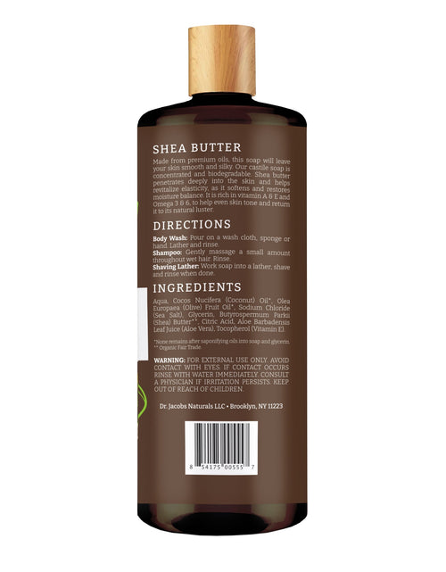 Load image into Gallery viewer, Shea Butter Castile Body Wash by Dr. Jacobs Naturals
