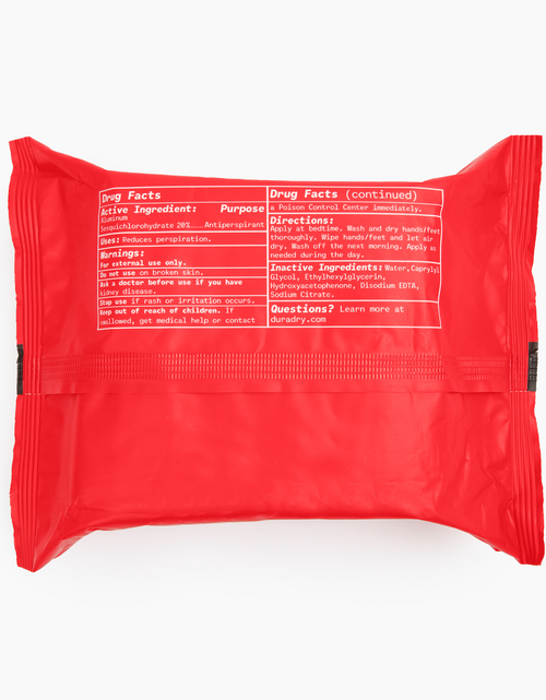 Load image into Gallery viewer, Duradry Antiperspirant Wipes for Hands &amp; Feet by Duradry
