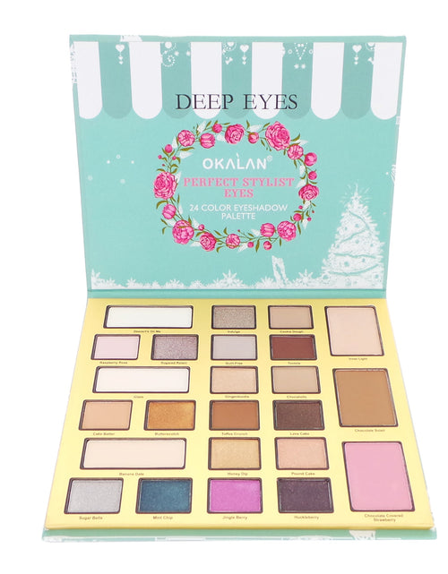 Load image into Gallery viewer, OKALAN Deep Eyes 24 Color Eyeshadow Palette
