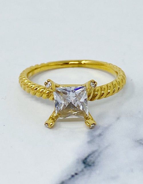 Load image into Gallery viewer, Braided Single Stone Ring by Ellisonyoung.com
