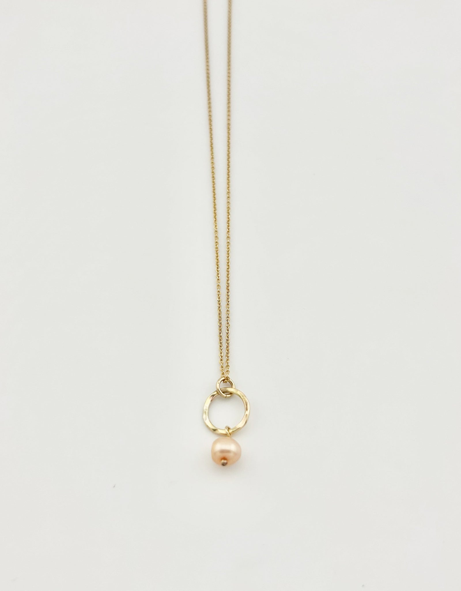 Pearl Drop Charm Necklace by Jennifer Cervelli Jewelry