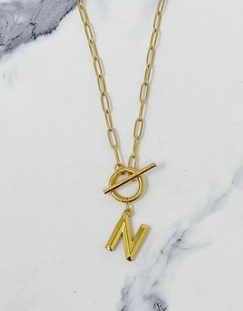 Load image into Gallery viewer, Modern Classic Initial Necklace by Ellisonyoung.com
