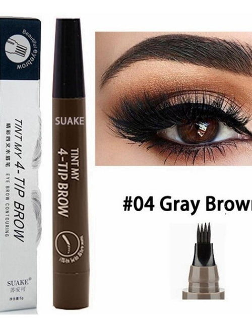 Load image into Gallery viewer, 4-TIP Waterproof BROW Liquid Eyebrow Pencil by Js House
