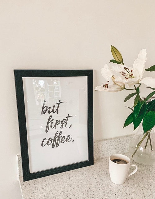 Load image into Gallery viewer, But First Coffee New Kitchen Simple Wall Decor Print by WinsterCreations™ Official Store
